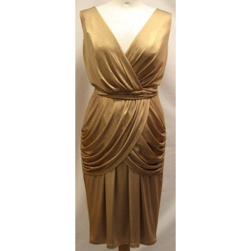 Alice by Temperley Metallic Draped Mini Dress