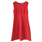 Diane Von Furstenberg Orange Sleeveless Dress