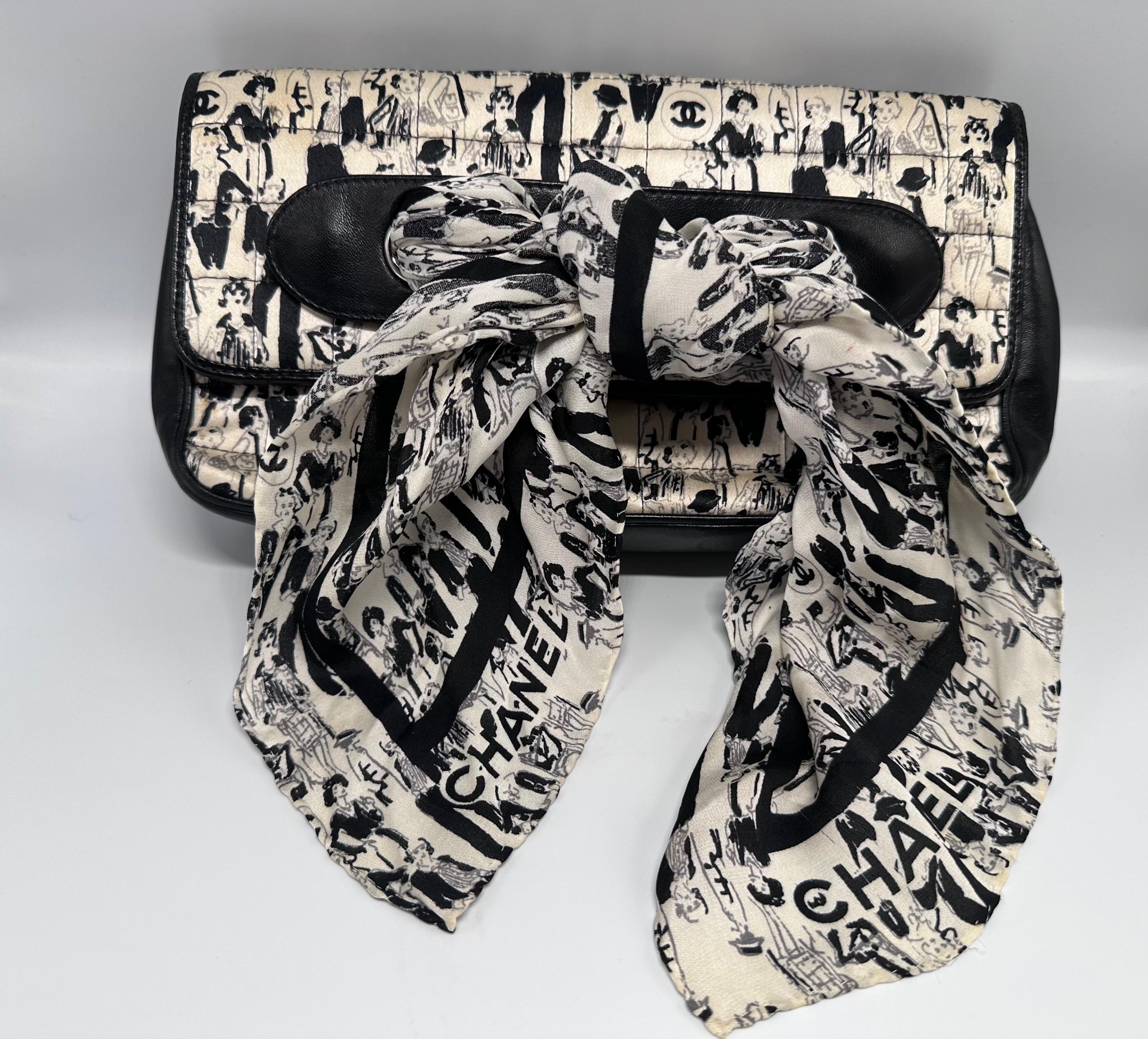 Limited Edition Silk Printed Chocolate Bar Scarf Shoulder Bag