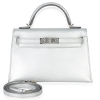 Hermès  Chevre Chamkilight Sellier Mini Kelly II 20 PHW