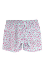 Pink House Mustique Mint and Pink Floral Shorts