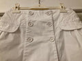 Kids 10A White Cotton Skirt