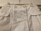 Kids 10A White Cotton Skirt