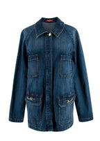 Marina Rinaldi Sport Dark Blue Wash Denim Jacket