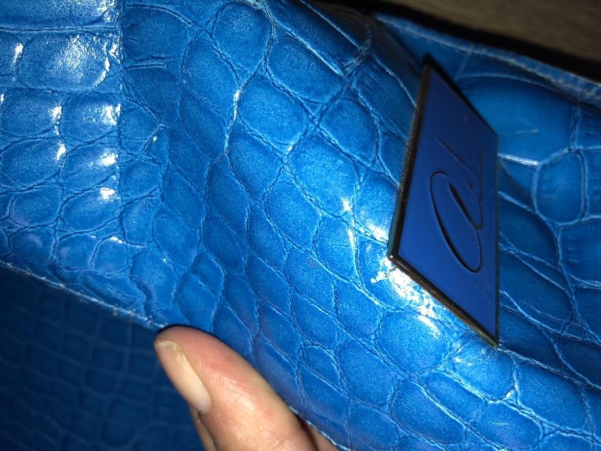 Avila Mykonos Blue Leather Bag