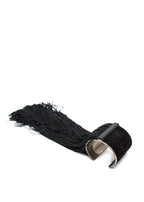 Tom Ford Black Suede Tassel Cuff Bracelet