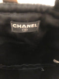 Chanel White Vintage CC Sequin Tote Bag