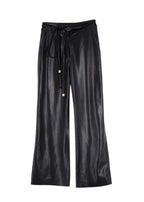 Nanushka Black Chimo Vegan Leather Wide-leg Trousers