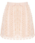 Butterfly Linen Mini Skirt