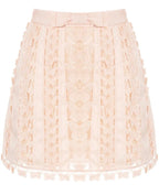 Butterfly Linen Mini Skirt