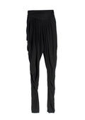 Alexander McQueen Black Silk Blend Harem Pants