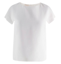 Giambattista Valli White Viscose Top with Cap Sleeves