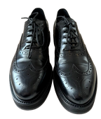 Prada Black Leather Brogues