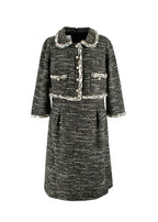 Edward Archour Paris Grey Tweed Dress