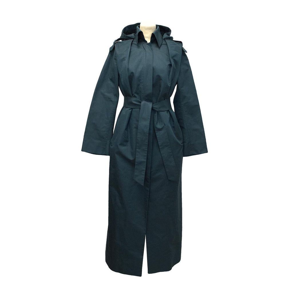 Brioni Blue Long Trench Coat