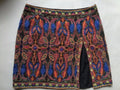 ESCADA Beaded Multi-Colored Paisley Print Mini Skirt