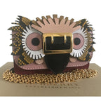 Burberry Python & Leather Mini Beast Bag