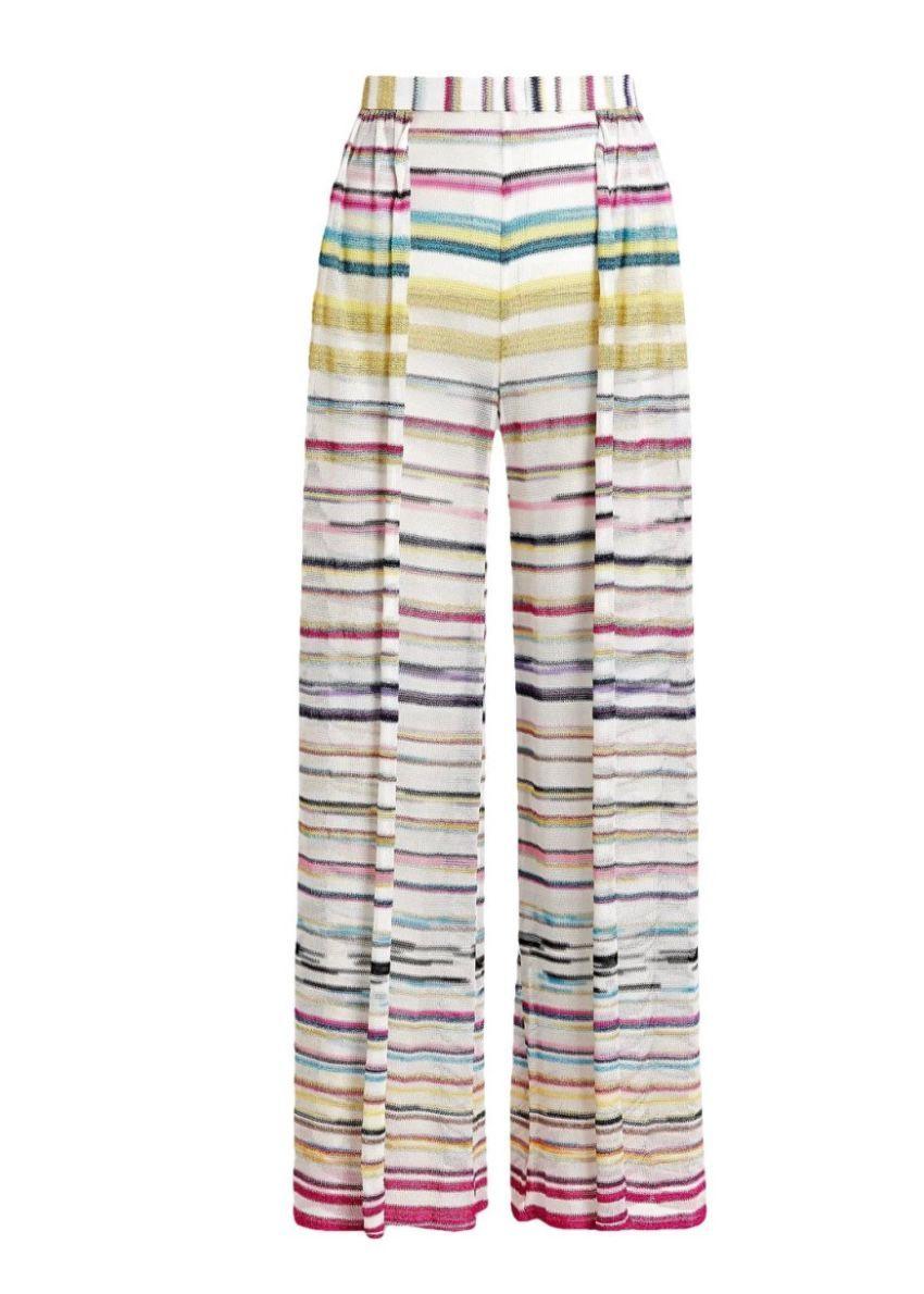 Multi Colour Striped  Wide Legged Pants
