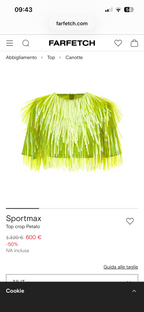 MaxMara Pink Sequin Top