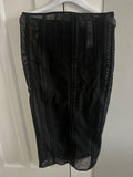 Elizabetta Franchi Corseted Tulle  Midi Skirt