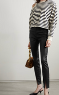 L'Aagence Jyothi Coated High-Rise Skinny Jeans