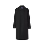 Burberry Black Cotton Gabardine Car Coat