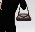 Amina Muaddi Leather Gemini Shoulder Bag