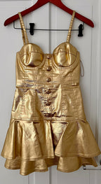 Moschino Couture Vintage Gold Dress And Jacket Barbie Collection