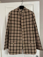 Gucci Brown Checked Tweed Jacket