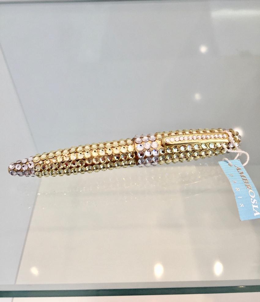 Ambrosia Gold Swarovski Crystal Ball Point Pen