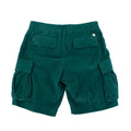 MAN 1924 Emerald Green Cotton Corduroy Cargo Shorts