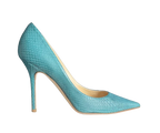 Jimmy Choo Blue Elaphe Matt Pumps
