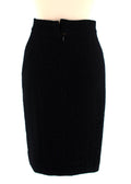 Black Tweed Pencil Skirt