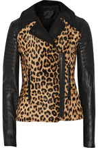 A.L.C. Lee Leopard Print Leather Jacket