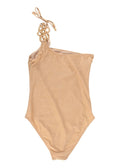My Beachy Side Gold One Shoulder Swimsuit