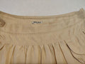 Miu Miu beige pleated mini skirt