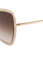 Dolce & Gabbana Filigree Baroque Oversize Sunglasses