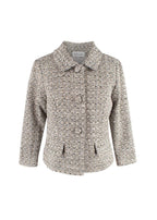 Mikael Aghal Grey Tweed Jacket and Pencil Skirt