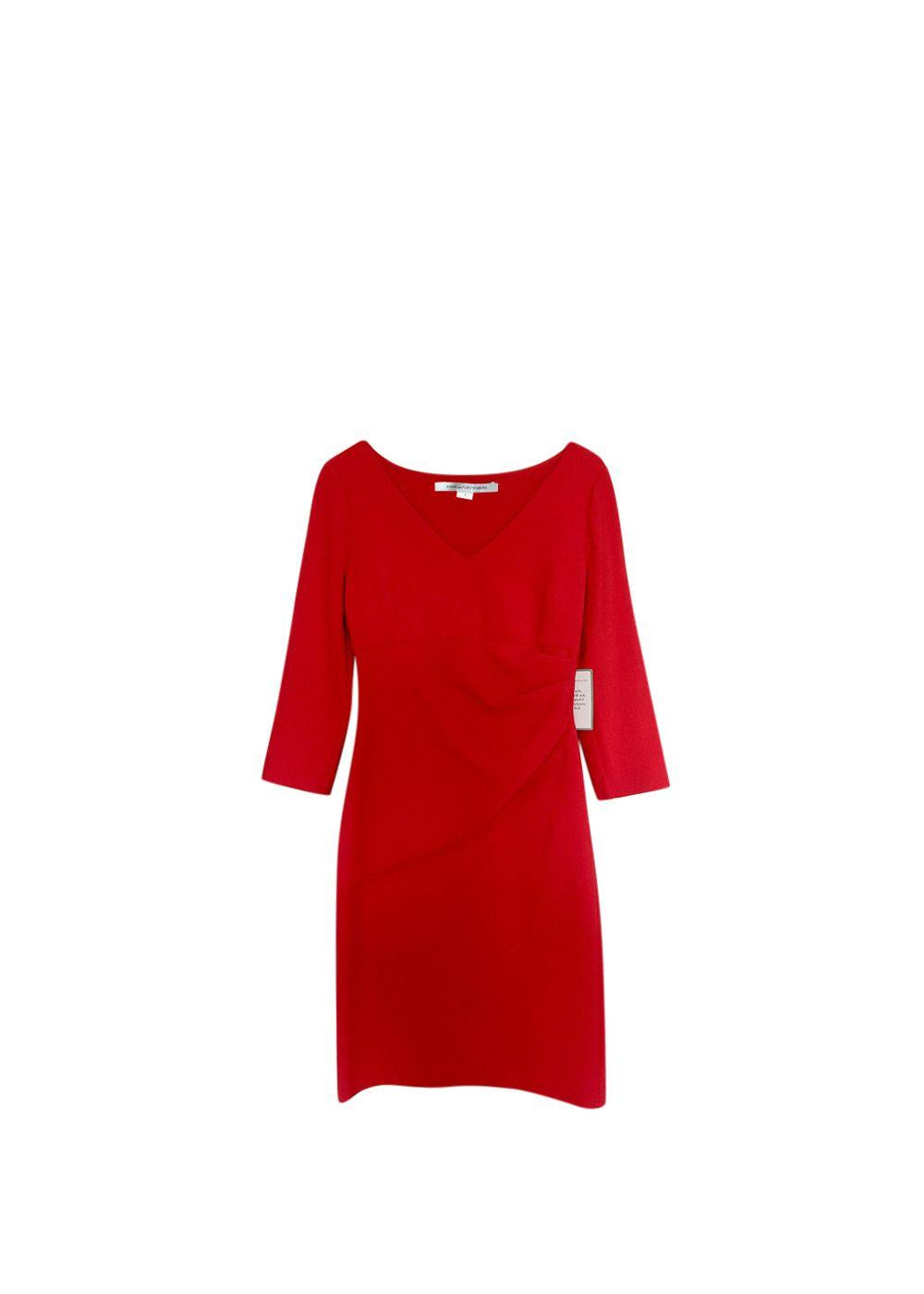 Red Bias Cut Bevin Dress