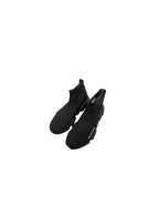 Black glitter stretch knit Speed trainers