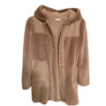 Chloe Kids Wool Faux Fur Hooded Jacket