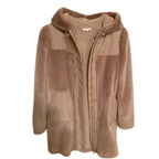 Chloe Kids Wool Faux Fur Hooded Jacket