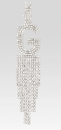 Retrofête Silver "G" Alphabet Earring