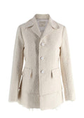 Bottega Veneta Cream Tweed Jacket