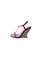 Strappy Patent Espadrille Wedges