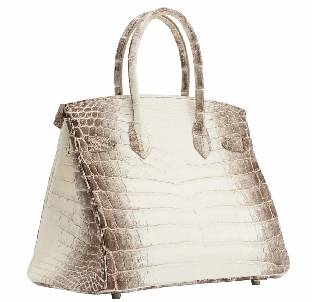 30 cm Crocodile Niloticus Matte Himalaya Birkin Palladium Hardware
