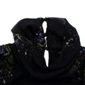 Goop Mari High Neck Flutter Sleeve Mid Length Dress