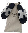 Hermes Suede And Canvas Izmir Sandal