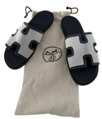 Hermes Suede And Canvas Izmir Sandal