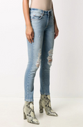 Givenchy ripped mid-rise skinny jeans blue